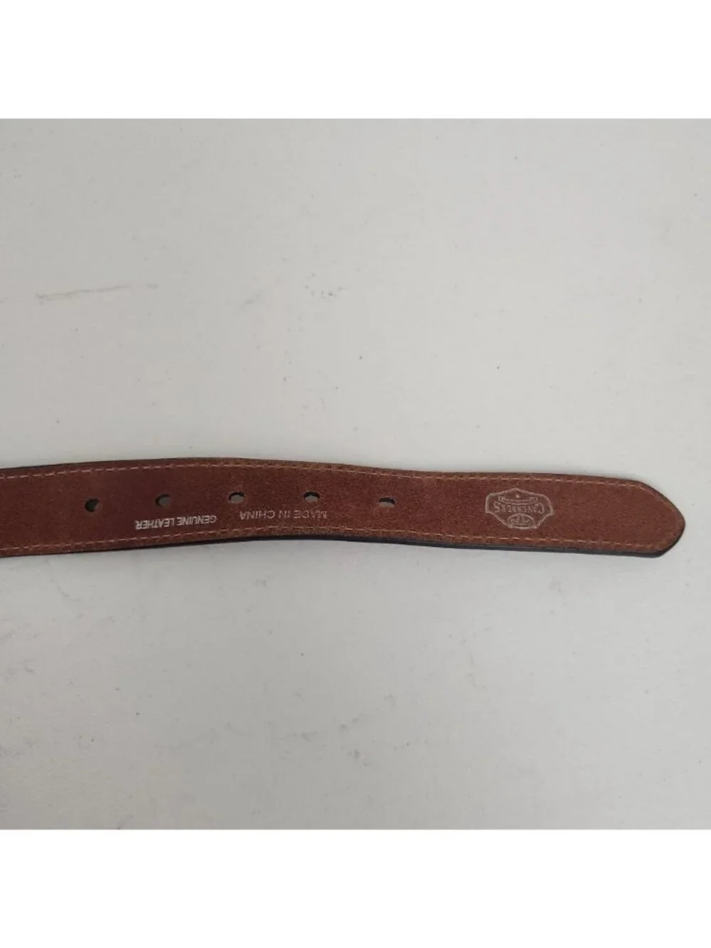 Cavenders Brown Leather Belt With Western Buckle & Detailing - Rodeo Style Pre-O
